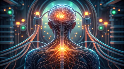 Poster - Macro View of Neural Pathways Being Repaired in a Gigapixel Standard