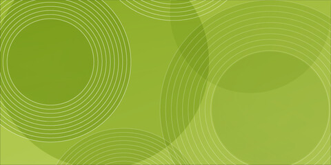 Poster - Minimalist soft Abstract Background in Gradient green and white Tones with Circles. Circle effect style geometric, abstract background. vector Eps 10