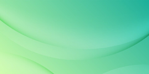 Aufkleber - Abstract green gradient background with saAbstract green gradient background with smooth curved shapes and soft lighting, modern and minimal design.