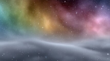 Wall Mural - mystic aurora borealis: an otherworldly landscape of ethereal beauty unfolds, where a symphony of vi