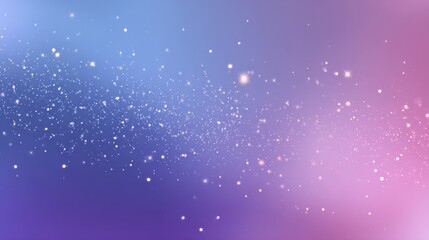 Poster - Soft blue and purple gradient background with tiny shining stars floating gently in a horizontal frame layout.