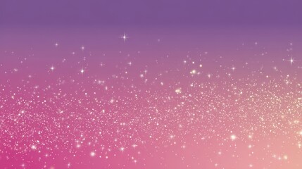 Poster - Sunrise-inspired gradient in pink and purple with twinkling stars scattered softly in a horizontal frame style.