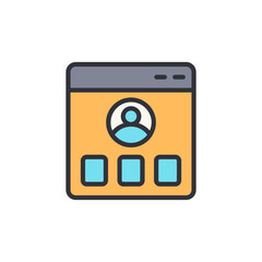 Poster - Isolated User Profile Interface On a Webpage For Account Management