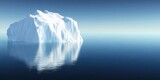 Iceberg drifting in the arctic ocean