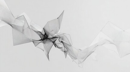 Aufkleber - Abstract design of flowing, interwoven shapes.