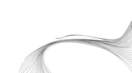 Poster - Abstract design of flowing lines.