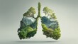 © standret - Conceptual lungs design representing nature and environmental conservation