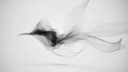 Poster - Abstract design of flowing lines.