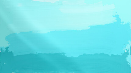 Poster - Serene abstract background featuring soft shades of turquoise and light blue, creating calming atmosphere