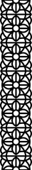 Poster - Lace seamless abstract line art border frame