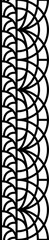 Poster - Lace seamless abstract line art border frame