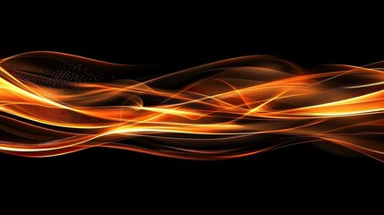 Poster - Abstract wisps of smoke float gracefully in the air, illuminated against a deep black background.