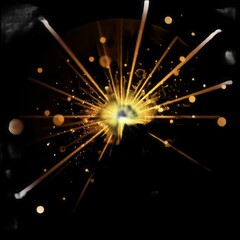 Poster - Abstract illustration of a bright and energetic burst of light emanating outwards