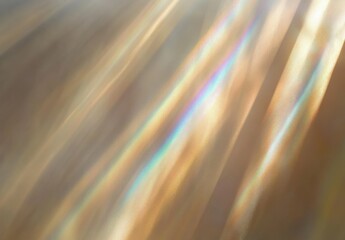 Poster - effect caustics light beams natural wallpaper aesthetic trend color beige flare rainbow texture paper shine glare shadow backdrop abstract background sunlight