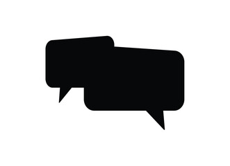 Fototapete - Speech bubble, speech balloon or chat bubble line art icon, talk message Bubble chat icon. web vector icon