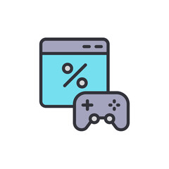 Poster - Special Offer On Gaming Platform With Virtual Discount Presentation