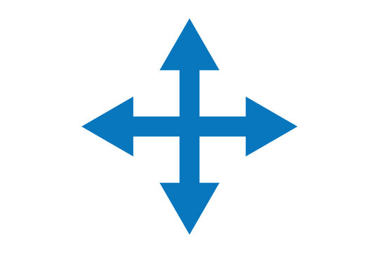 vector double sided arrow sign on white background. two way arrow icon