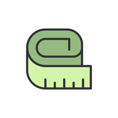 Poster - Stylized Measuring Tape With Simple Design And Clear Metric Increments