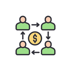 Poster - Financial Network Among People With Decentralized Currency Flow System