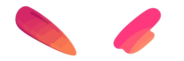 Poster - Colorful abstract shapes create a vibrant and dynamic visual effect in a minimalist design setting