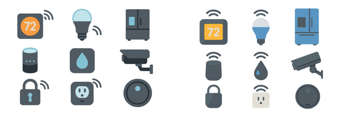 Aufkleber - Smart home devices showcase modern technology for efficient living and convenience in a connected environment