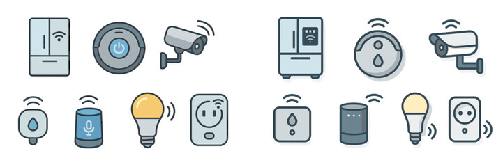 Aufkleber - Smart home devices showcasing modern technology in a seamless and connected lifestyle