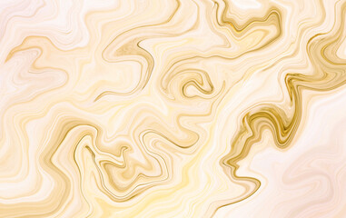 Poster - Marble wall white brown pattern ink swirl yellow green graphic background abstract light elegant grey for floor plan ceramic counter texture tile gray silver background natural for interior decoration