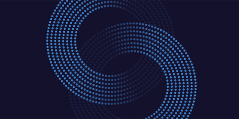 Poster - Abstract Particle Technology Background Design. Abstract wave moving point flow particles, high tech background design for brochure, flyer, magazine, business card, banner. Vector