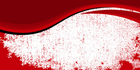 Poster - Vector red line background curve element with white space for text and message design, overlapping layers, vector