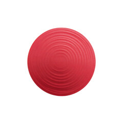 Poster - Smooth Red Circular Surface with Subtle Textured Patterns and Gentle Ripples Ideal for Background or Abstract Art Transparent background or PNG