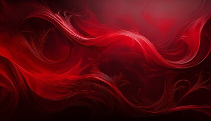 Fototapete - a deep red background with abstract smoke like tendrils swirling in from the edges the dark moody design is ideal for mysterious branding gothic themes or digital art with a touch of drama