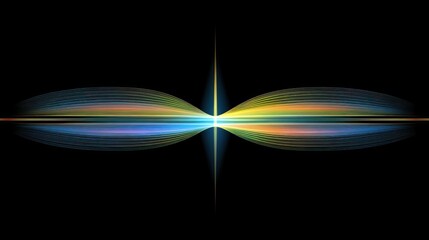 Wall Mural - Colorful, symmetrical abstract design.