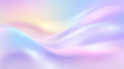 Poster - Colorful pastel gradient flows seamlessly from peach to lavender creating a soft and dreamy backdrop. Concept of beauty, wellness, lifestyle, design
