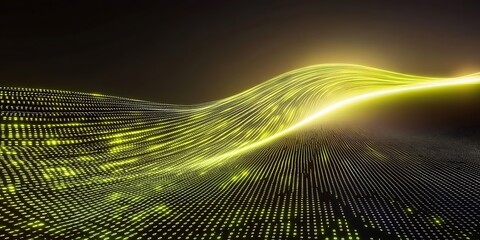 Poster - Abstract Glowing Stream Background