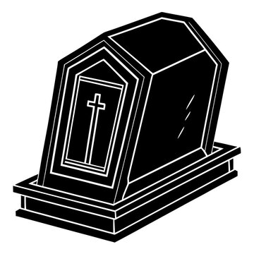 Sealed Tomb  Vector Religious Easter Symbol for Microstock Graphics