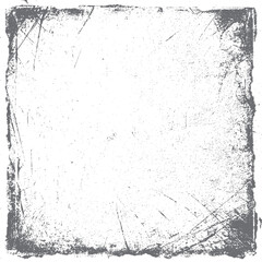 Poster - Square grunge frame texture with distressed lines. Rough abstract border overlay design. Perfect for poster layout and print visuals.
