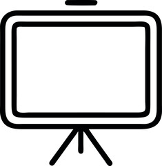 Fototapete - Blank Presentation Screen; Simple Line Art; Modern Minimalist Style; Clean Professional Design; Ideal for Business, Education, and Technology Concepts; Versatile and Easy to Use.