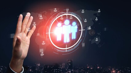 Poster - Target audience analysis, customer segmentation, personalized marketing, audience targeting strategies, and marketing efficiency improvement through smart customer profiling. Muxer
