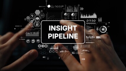 Poster - Hands on Keyboard with Data Visualization Elements for Business Insights and Analytics Pipeline. Asymptotic smart data analytic.