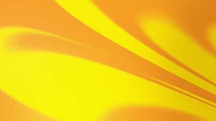 Poster - Abstract flowing, liquid, wavy and curved grainy yellow and orange shapes. High resolution full frame blurry, dynamic and futuristic bright and vibrant background with noise. Copy space.
