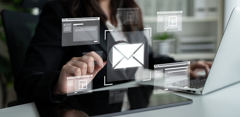 Poster - Email productivity tools improve communication, inbox control, and workflow for efficient, professional digital business operations. Latch