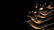 © Sonya - A black background with gold music notes