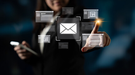 Poster - Email productivity tools improve communication, inbox control, and workflow for efficient, professional digital business operations. Latch
