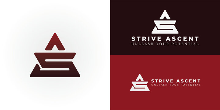 A dynamic SA emblem for Sports and Fitness. This bold logo, combining initial letters within a strong triangular shape, signifies strength, aspiration, and peak performance for an active lifestyle.