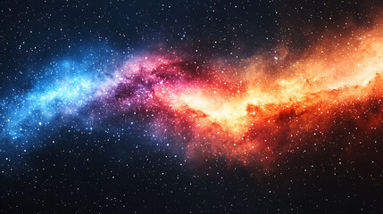 Wall Mural - Stunning nebula galaxy background with colorful cosmic dust and sparkling stars for space exploration themes