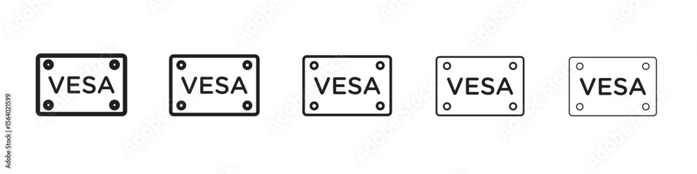 Vesa Resolution Icon Vesa icon. modern outline style vector icons series Stock Vector ...