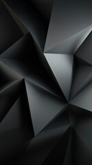 Poster - Abstract geometric design featuring sharp angles and dark tones in modern art