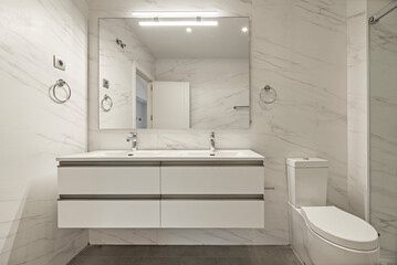 Aufkleber - In today's architecture and interior design, modern bathrooms have transcended their purely utilitarian function to become personal sanctuaries of well-being and style