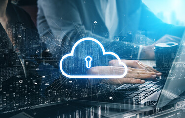 Poster - Cloud computing enables digital growth with secure data storage, scalable infrastructure, and strategic cloud-based business solutions. Vouch