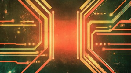 Poster - Abstract circuit pattern design